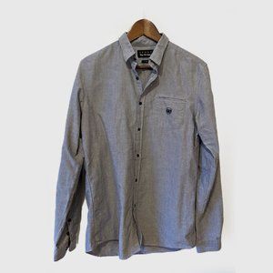 THE KOOPLES SPORT - Grey Logo fitted shirt - Sz. M - 16